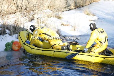 01/07/2010 Ice Rescue Drill Whitman MA