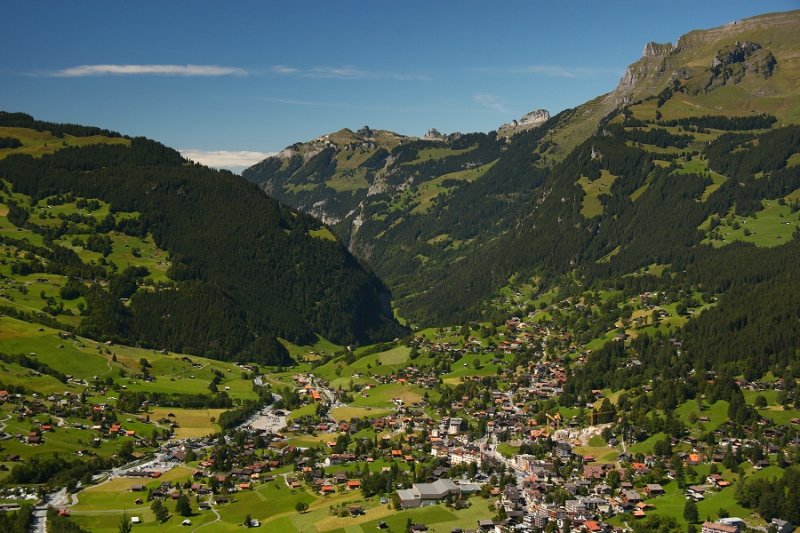 View of Grindelwald from Pfingstegg