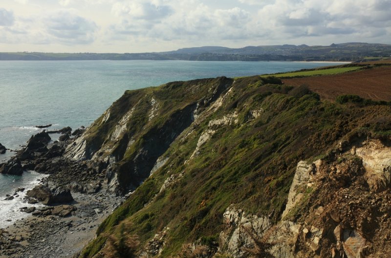 View back towards St Austell & Par from above Platt Cove