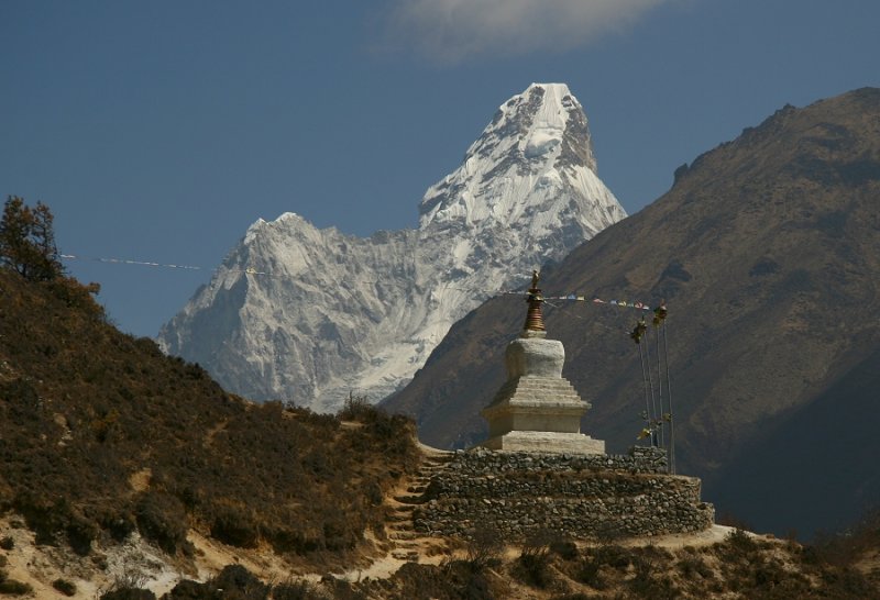 Stupa and Ama Dablam