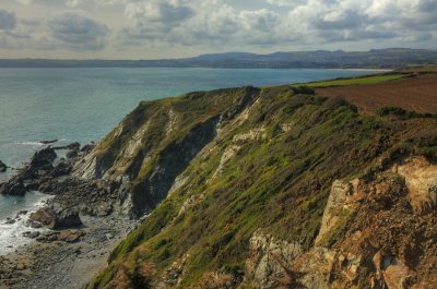 View towards St Austell & Par from above Platt Cove