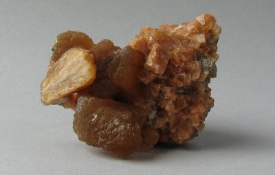 Stilbite on Chabazite