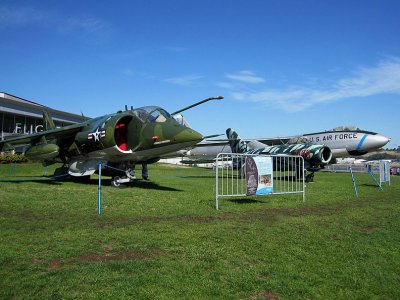 Museum entrance aircraft grouping