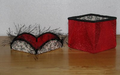 Red Fabric Box