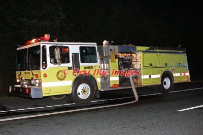 Oxford MA - Grocery Trailer fire, I-395 Southbound - May 31, 2010