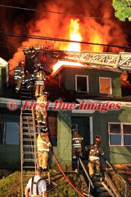 Webster MA - 3 Alarm structure fire; 54 Negus St. - June 4, 2010