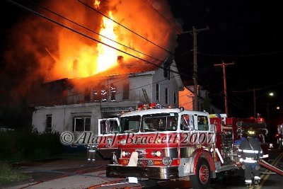 Southbridge MA - Multifamily dwelling fire, 86 Elm St. - August 13, 2007