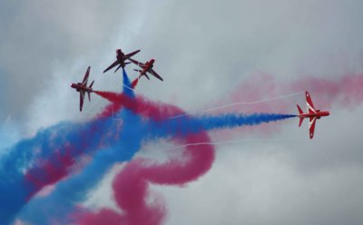 The red arrows