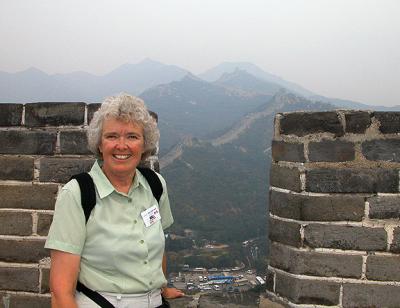 Deb at the Great Wall