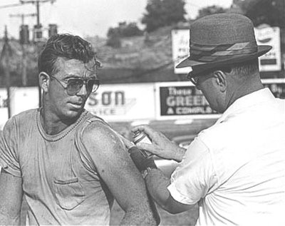 Red Farmer after crash.