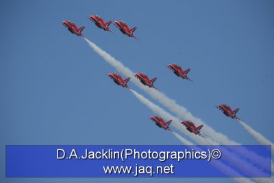 The Red Arrows  11/03/10 (last UK before accident in Crete)