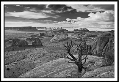 Monument Valley in Monochrome