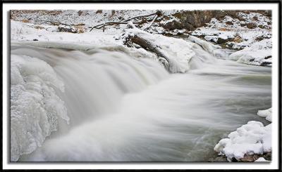 Wintry Cascade Along The Willow River