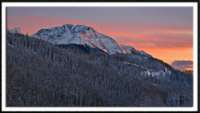 Twilight Peak At Sunset