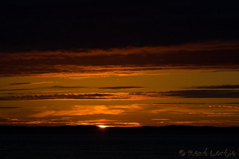 Coucher de soleil / Sunset <br>The Whistle - Long Eddy Point