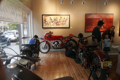 Classic Motorcycles in Frenchtown, New Jersey, April 2010