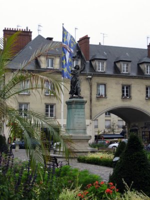 Statue of Joan of Arc in the main square