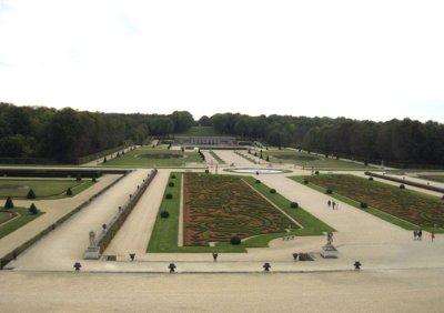 View of garden from the chateau