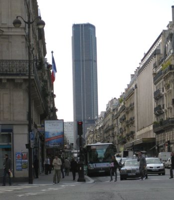Montparnasse view from rue de Rennes