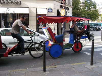 Bicycle cart at rue Bonaparte