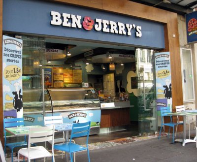 Ben & Jerry's sell crpes in Paris!