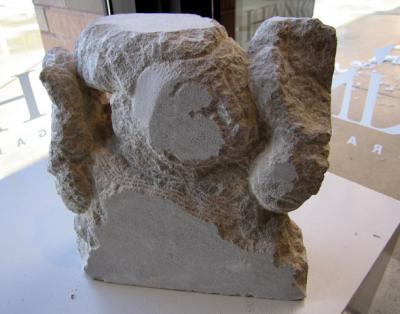 Work in progress in limestone
