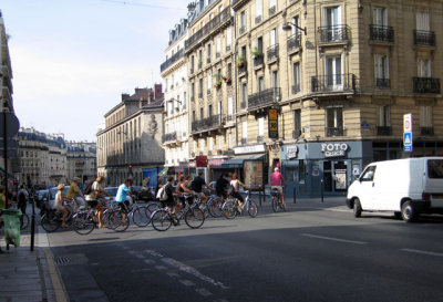 Rue Monge facing south