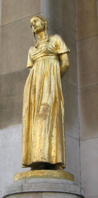 Clothed statue
