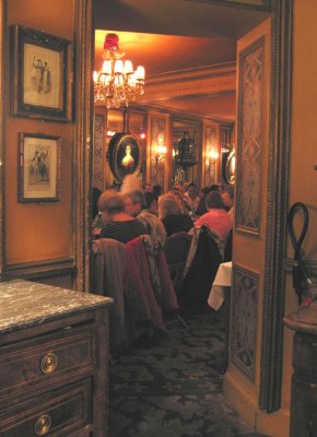 A dining room upstairs