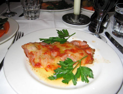 Veal with ham and cheese