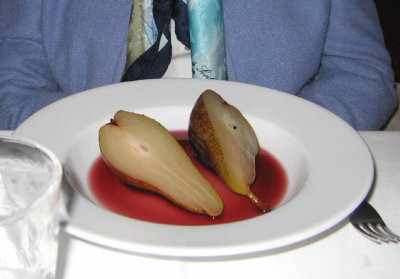 Poached pears