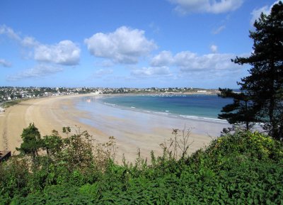 View of the beach from Point de la Garde