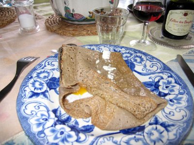 Galette, a specialty of Brittany