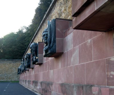 The bronze reliefs