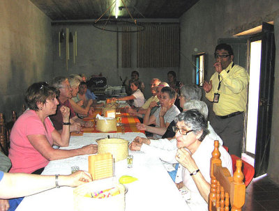 Lunch as guests of a family of weavers