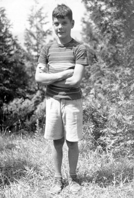 John In 1946 wearing TShirt And Shorts ps.jpg