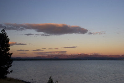 Sunset Over Lake Yellowstone