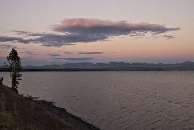 Sunset Over Lake Yellowstone