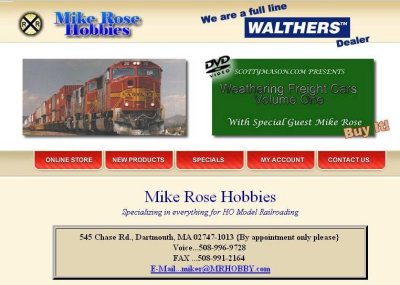 Mike Rose Hobbies site