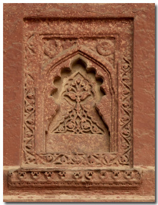 Red Fort Agra: bas relief