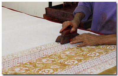 Jaipur: impression de tissu  la main