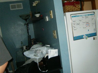 Wall between living room & kitchen