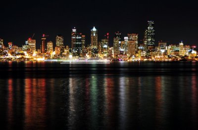 light streaks of Seattle