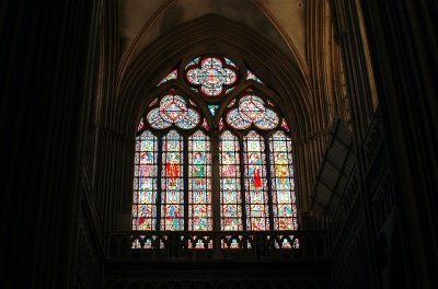 windows in Bayeux Cathedral