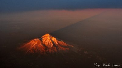 Mt Shasta casted its shadow