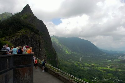 Visitors at Pali Lookout