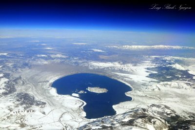 Mono Lake at 43000 feet