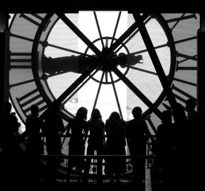 tourists from Musee d'Orsay