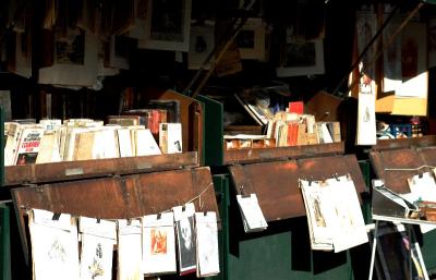 bookstand along Seine