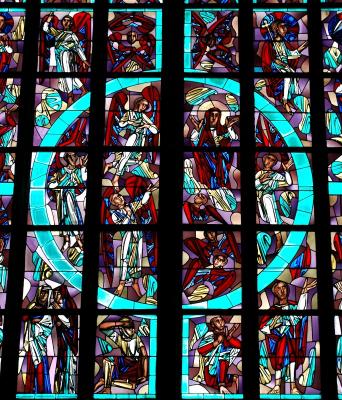 stainglass in AC cathedral